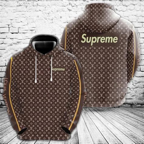 lv t hoodie|Lv hoodie brown and black.